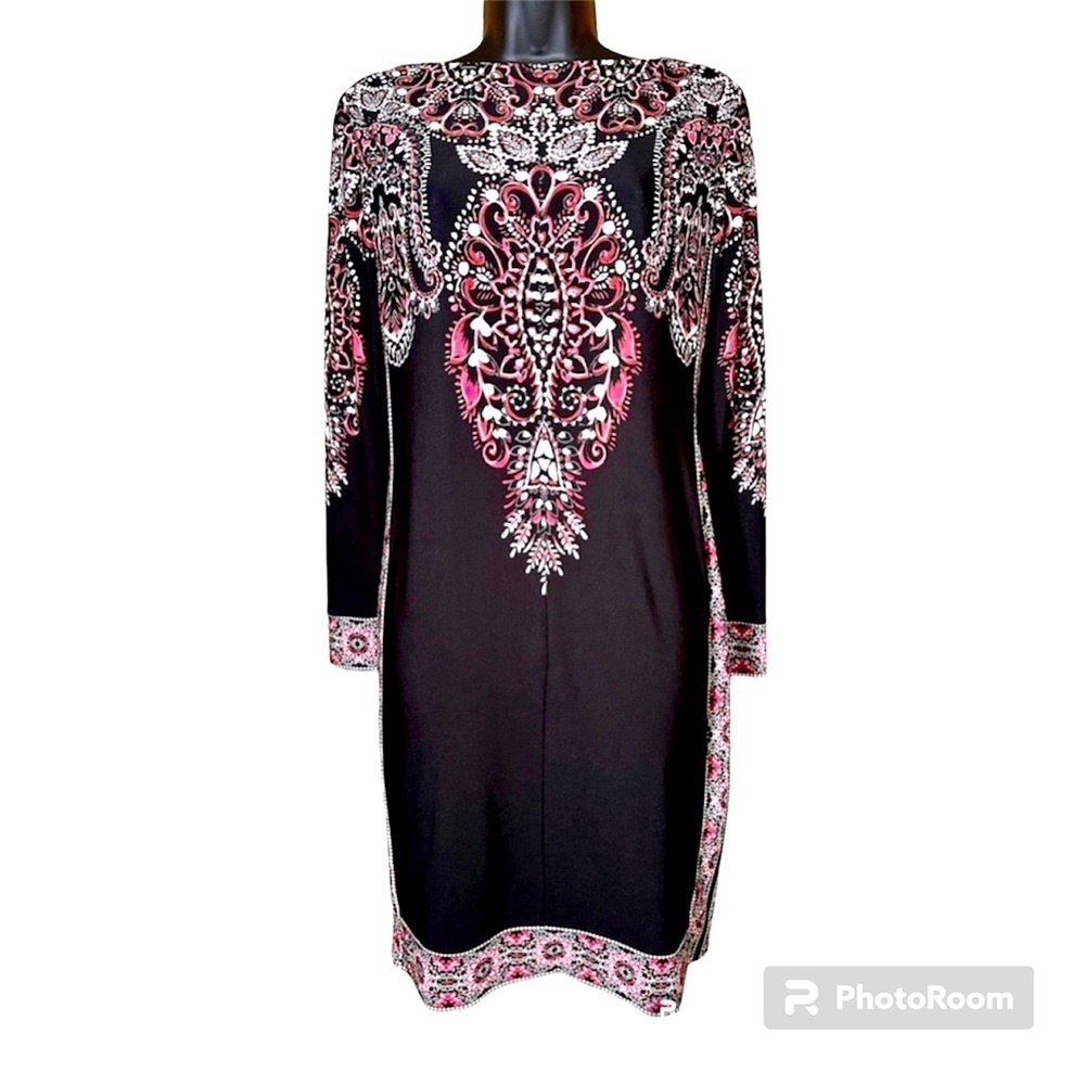 INC International Concepts printed tunic style dress size 4